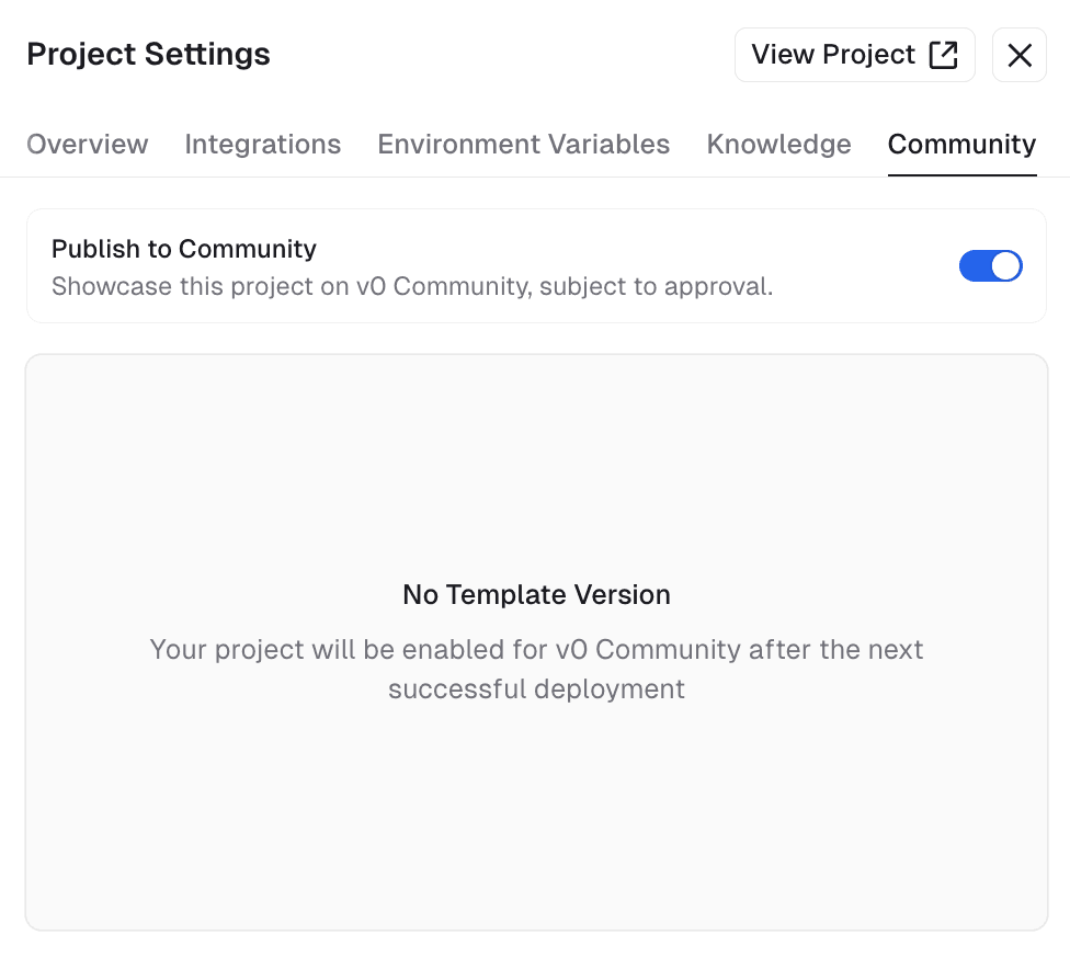 Publish to Community